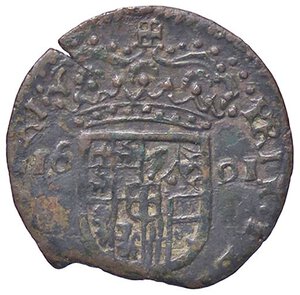 reverse: SAVOIA - Vittorio Amedeo II (secondo periodo, 1680-1730) - 2,5 Soldi 1691 MIR 872a NC (MI g. 2,39). BB/qBB