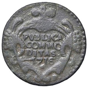 reverse: SAVOIA - Vittorio Amedeo II (secondo periodo, 1680-1730) - Grano 1716 (Palermo) MIR 901f NC CU Sigle CP. BB