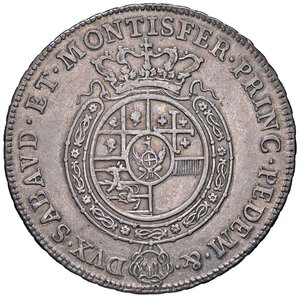 reverse: SAVOIA - Carlo Emanuele III (1730-1773) - Scudo 1758 CNI 155; Mont. 167 R AG. BB+