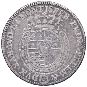 reverse: SAVOIA - Carlo Emanuele III (1730-1773) - Quarto di scudo 1756 Mont. 192  AG. meglio di MB