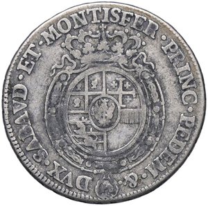 reverse: SAVOIA - Carlo Emanuele III (1730-1773) - Quarto di scudo 1756 Mont. 192  AG. MB