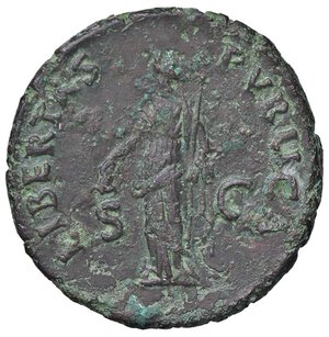 reverse: ROMANE IMPERIALI - Nerva (96-98) - Asse C. 108  (AE g. 8,92). bel BB