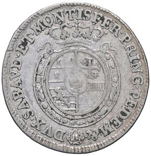 reverse: SAVOIA - Carlo Emanuele III (1730-1773) - Quarto di scudo 1764 Mont. 200  AG. MB