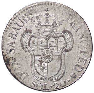 reverse: SAVOIA - Vittorio Amedeo III (1773-1796) - 20 Soldi 1794 Mont. 371  MI. SPL