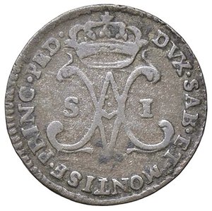 reverse: SAVOIA - Vittorio Amedeo III (1773-1796) - Soldo 1785 Mont. 407  MI. qBB