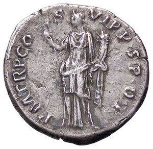 reverse: ROMANE IMPERIALI - Traiano (98-117) - Denario   (AG g. 3,02). bel BB