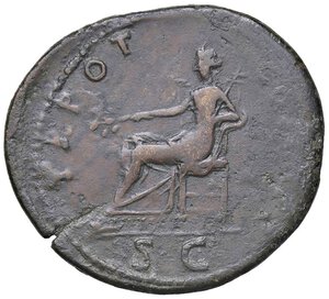 reverse: ROMANE IMPERIALI - Traiano (98-117) - Sesterzio   (AE g. 22,81). qBB