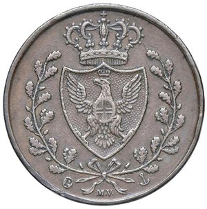 obverse: SAVOIA - Carlo Felice (1821-1831) - 3 Centesimi 1826 G Pag. 129; Mont. 136  CU  Colpetti. BB