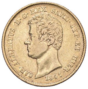 obverse: SAVOIA - Carlo Alberto (1831-1849) - 20 Lire 1841 G Pag. 192; Mont. 64  (AU g. 6,44). qBB