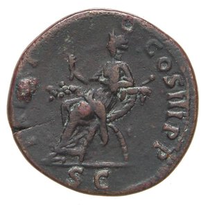 reverse: ROMANE IMPERIALI - Traiano (98-117) - Dupondio   (AE g. 10,8). qBB