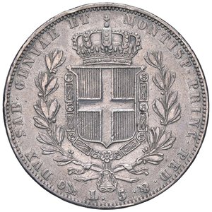 reverse: SAVOIA - Carlo Alberto (1831-1849) - 5 Lire 1843 G Pag. 253; Mont. 129  AG  Colpetti. BB