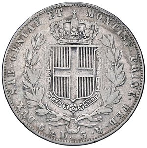 reverse: SAVOIA - Carlo Alberto (1831-1849) - 5 Lire 1848 G Pag. 263; Mont. 139  AG. meglio di MB