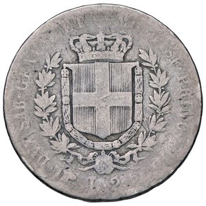 reverse: SAVOIA - Vittorio Emanuele II (1849-1861) - 2 Lire 1852 T Pag. 393; Mont. 65 RR AG. B