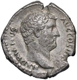 obverse: ROMANE IMPERIALI - Adriano (117-138) - Denario C. 1461; RIC 286  (AG g. 3,03). bel BB