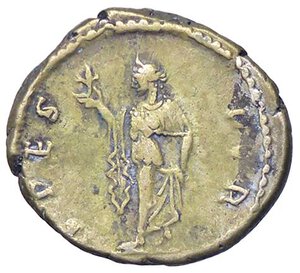 reverse: ROMANE IMPERIALI - Adriano (117-138) - Denario   (AG g. 3,48) Ossidazioni. BB