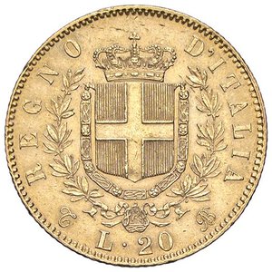 reverse: SAVOIA - Vittorio Emanuele II Re d Italia (1861-1878) - 20 Lire 1862 T Pag. 456; Mont. 132  (AU g. 6,45). SPL