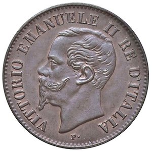 obverse: SAVOIA - Vittorio Emanuele II Re d Italia (1861-1878) - 2 Centesimi 1867 M Pag. 560; Mont. 258  CU. SPL+