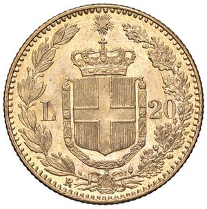 reverse: SAVOIA - Umberto I (1878-1900) - 20 Lire 1890 Pag. 585; Mont. 25  (AU g. 6,45). qFDC