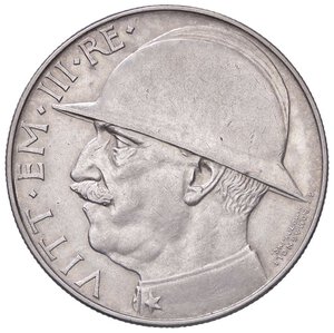 obverse: SAVOIA - Vittorio Emanuele III (1900-1943) - 20 Lire 1928 Elmetto Pag. 680; Mont. 76 NC AG. BB+/qSPL