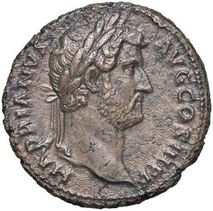 obverse: ROMANE IMPERIALI - Adriano (117-138) - Asse C. 923  (AE g. 12,83). BB+/qSPL