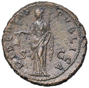 reverse: ROMANE IMPERIALI - Adriano (117-138) - Asse C. 923  (AE g. 12,83). BB+/qSPL