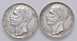 obverse: SAVOIA - Vittorio Emanuele III (1900-1943) - 10 Lire 1927 * e ** Biga   AG. med. BB