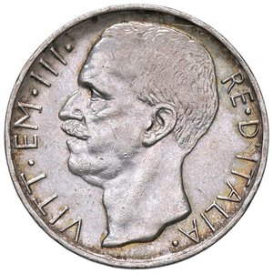 obverse: SAVOIA - Vittorio Emanuele III (1900-1943) - 10 Lire 1927 Biga   AG Rigatura del bordo artificiale. BB