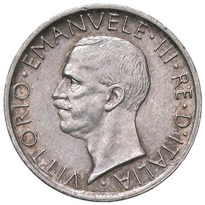 obverse: SAVOIA - Vittorio Emanuele III (1900-1943) - 5 Lire 1926 Aquiletta Pag. 709; Mont. 117 R AG Bordo stretto. SPL+