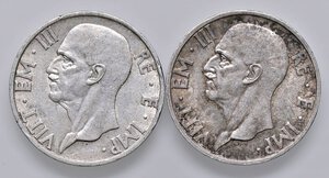 obverse: SAVOIA - Vittorio Emanuele III (1900-1943) - 5 Lire 1936 e 1937 Fecondità Pag. 719 e 720; Mont. 133 e 134 R AG. med. SPL