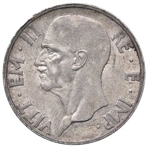 obverse: SAVOIA - Vittorio Emanuele III (1900-1943) - 5 Lire 1936 XIV Fecondità Pag. 719; Mont. 133  AG  Segno al ciglio - Patinata. SPL+