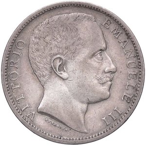 obverse: SAVOIA - Vittorio Emanuele III (1900-1943) - 2 Lire 1902 Aquila Pag. 726; Mont. 141 R AG. BB/qSPL