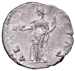 reverse: ROMANE IMPERIALI - Faustina I (moglie di A. Pio) - Denario   (AG g. 2,1). bel BB