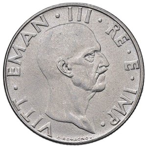 obverse: SAVOIA - Vittorio Emanuele III (1900-1943) - 50 Centesimi 1939 XVII Impero Mont. 265  Ac Magnetica. qFDC