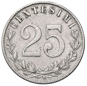 reverse: SAVOIA - Vittorio Emanuele III (1900-1943) - 25 Centesimi 1902 Pag. 827; Mont. 273 R NI. qBB