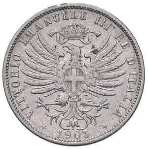 obverse: SAVOIA - Vittorio Emanuele III (1900-1943) - 25 Centesimi 1903 Pag. 828; Mont. 274 R NI. bel BB