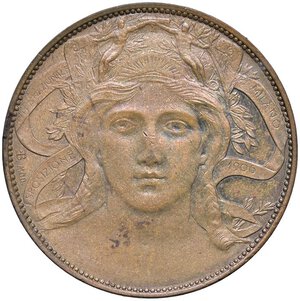 obverse: SAVOIA - Vittorio Emanuele III (1900-1943) - 20 Centesimi 1906 Fiera di Milano Pag. manca; Mont. 4  Cu. qSPL/SPL