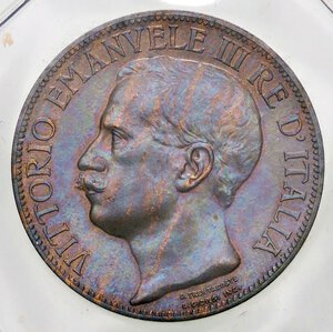 obverse: SAVOIA - Vittorio Emanuele III (1900-1943) - 10 Centesimi 1911 Cinquantenario Pag. 863; Mont. 324  CU  Sigillata Marco Esposito. qFDC