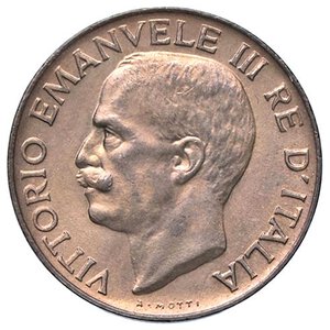 obverse: SAVOIA - Vittorio Emanuele III (1900-1943) - 5 Centesimi 1925 Spiga Pag. 904; Mont. 374  CU. FDC