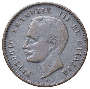 obverse: SAVOIA - Vittorio Emanuele III (1900-1943) - 2 Centesimi 1907 Valore Pag. 929; Mont. 401 RR CU. MB