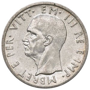 obverse: SAVOIA - Albania  - 5 Lek 1939 XVII Pag. 992; Mont. 485  AG. SPL+