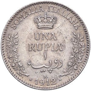 reverse: SAVOIA - Somalia  - Rupia 1912 Pag. 959; Mont. 441 R AG. qSPL