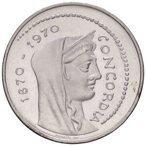 obverse: REPUBBLICA ITALIANA - Repubblica Italiana (monetazione in lire) (1946-2001) - 1.000 Lire 1970 - Roma Capitale Mont. 6  AG. FDC