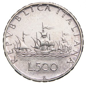 reverse: REPUBBLICA ITALIANA - Repubblica Italiana (monetazione in lire) (1946-2001) - 500 Lire 1969 - Caravelle Mont. 13  AG. FDC