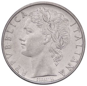 obverse: REPUBBLICA ITALIANA - Repubblica Italiana (monetazione in lire) (1946-2001) - 100 Lire 1960 Mont. 10  AC  Ex Inasta 29, lotto 5419. qFDC