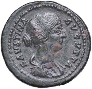 obverse: ROMANE IMPERIALI - Faustina II (moglie di M. Aurelio) - Asse C. 86  (AE g. 14,78) Ritocchi. bel BB