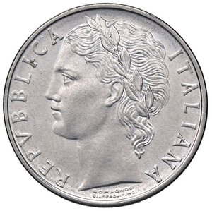 obverse: REPUBBLICA ITALIANA - Repubblica Italiana (monetazione in lire) (1946-2001) - 100 Lire 1963 Mont. 13  AC. qFDC