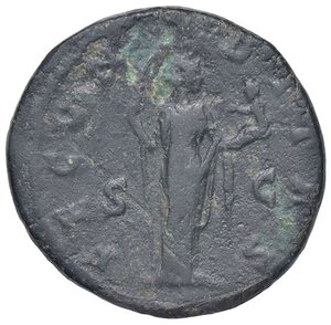 reverse: ROMANE IMPERIALI - Faustina II (moglie di M. Aurelio) - Asse C. 101  (AE g. 10,91). BB