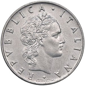 obverse: REPUBBLICA ITALIANA - Repubblica Italiana (monetazione in lire) (1946-2001) - 50 Lire 1955 Mont. 8  AC. qFDC/FDC