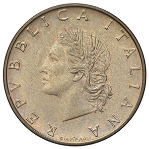 obverse: REPUBBLICA ITALIANA - Repubblica Italiana (monetazione in lire) (1946-2001) - 20 Lire 1970 Mont. 14 NC BT Contrassegno lettera P anziché R. FDC