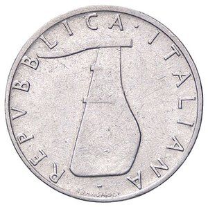 obverse: REPUBBLICA ITALIANA - Repubblica Italiana (monetazione in lire) (1946-2001) - 5 Lire 1956 Mont. 8 RR IT. BB-SPL